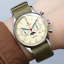Load image into Gallery viewer, New Arrival  | Seagull 1963 40mm |  ST1654 Movement | Moon Phase Automatic Chronograph Watch
