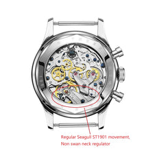 Load image into Gallery viewer, Seagull 1963|HKED 40mm|White Panda Dial |Sapphire Glass Pilot Chronograph Watch