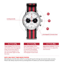 Load image into Gallery viewer, Seagull 1963|42mm|White Dial|Sapphire Crystal or Hardlex|Chronograph Watch