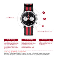 Load image into Gallery viewer, Seagull 1963|42mm|Black Panda Dial|Sapphire Crystal or Hardlex|Chronograph Watch