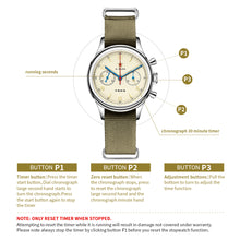 Load image into Gallery viewer, Seagull 1963|40mm|Sapphire Glass|Pilot Chronograph Watch