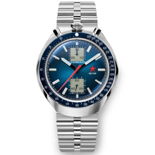 Load image into Gallery viewer, Red Star Bullhead Mechanical Chronograph Watch with Blue Dial Original Seagull 1963 ST1901 Movement
