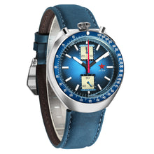 Load image into Gallery viewer, Red Star Bullhead Mechanical Chronograph Watch with Khaki Dial Seagull 1963 ST19 Movement
