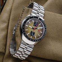 Load image into Gallery viewer, Red Star Bullhead Mechanical Chronograph Watch with Brown Dial Seagull 1963 ST1901 Column Wheel Movement