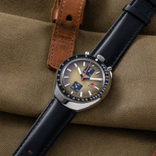 Load image into Gallery viewer, Red Star Bullhead Mechanical Chronograph Watch with Blue Dial Original Seagull 1963 ST1901 Movement