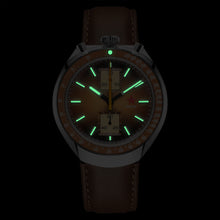 Load image into Gallery viewer, Red Star Bullhead Mechanical Chronograph Watch with Brown Dial Seagull 1963 ST1901 Column Wheel Movement