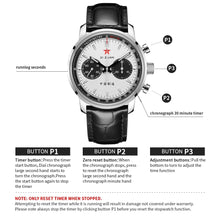 Load image into Gallery viewer, Seagull 1963 42mm | Blue White Black | Panda Sport Edition | Luminious Hand | Sapphire Chronograph