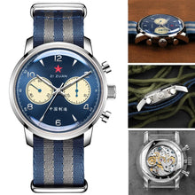 Load image into Gallery viewer, Seagull 1963|42mm|Blue Panda Dial|Sapphire Glass Crystal|Chronograph Watch