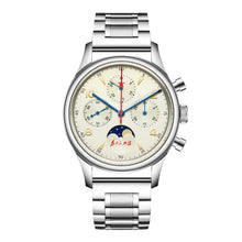 Load image into Gallery viewer, Seagull 1963 40mm | ST1908 Movement | Chronograph with Moonphase and Date | Sapphire Glass Watch