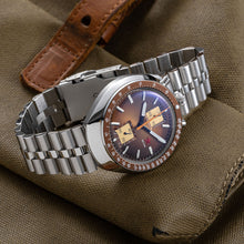 Load image into Gallery viewer, Red Star Bullhead Mechanical Chronograph Watch with Brown Dial Seagull 1963 ST1901 Column Wheel Movement