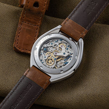 Load image into Gallery viewer, Red Star Bullhead Mechanical Chronograph Watch with Khaki Dial Seagull 1963 ST19 Movement