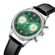 Load image into Gallery viewer, Seagull 1963 38mm|HKED ED 63 Green Panda Dial|Sapphire or Acrylic Glass|Chronograph Watch