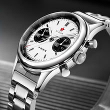 Load image into Gallery viewer, Seagull 1963|40mm|White Panda Dial|Luminious Hands|Sapphire Glass Pilot Chronograph Watch
