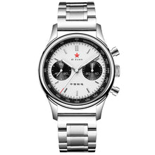 Load image into Gallery viewer, Seagull 1963|40mm|White Panda Dial|Luminious Hands|Sapphire Glass Pilot Chronograph Watch