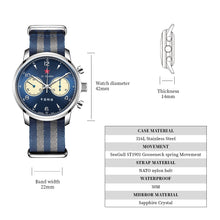 Load image into Gallery viewer, Seagull 1963|42mm|Blue Panda Dial|Sapphire Glass Crystal|Chronograph Watch
