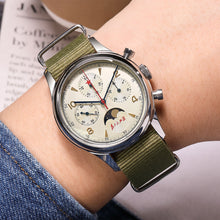 Load image into Gallery viewer, Seagull 1963 40mm | ST1908 Movement | Chronograph with Moonphase and Date | Sapphire Glass Watch