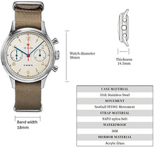 Load image into Gallery viewer, Seagull 1963|38mm|Acrylic Glass|Swan Neck Regulator|Chronograph Watch