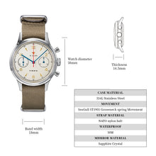 Load image into Gallery viewer, Seagull 1963|38mm|Sapphire Glass|21 Zuan Pilot Chronograph Watch