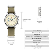 Load image into Gallery viewer, Seagull 1963|40mm|Sapphire Glass|Pilot Chronograph Watch