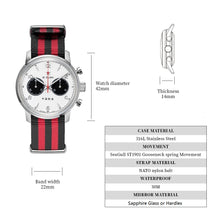 Load image into Gallery viewer, Seagull 1963|42mm|White Dial|Sapphire Crystal or Hardlex|Chronograph Watch