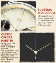 Load image into Gallery viewer, Seagull 1963 38mm|HKED ED63|Cream with Golden Hands|Sapphire or Acrylic Glass|Chronograph Watch