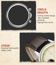 Load image into Gallery viewer, Seagull 1963 38mm|HKED ED63|Cream with Golden Hands|Sapphire or Acrylic Glass|Chronograph Watch