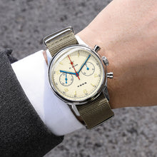 Load image into Gallery viewer, Seagull 1963|40mm|Sapphire Glass|Silver Stainless Steel Strap|Pilot Chronograph Watch