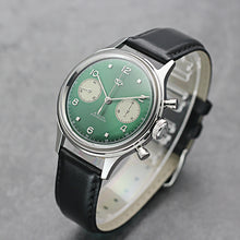 Load image into Gallery viewer, Seagull 1963 38mm|HKED ED 63 Green Panda Dial|Sapphire or Acrylic Glass|Chronograph Watch