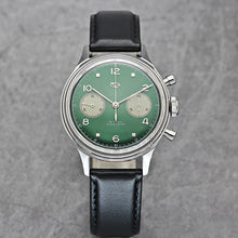 Load image into Gallery viewer, Seagull 1963 38mm|HKED ED 63 Green Panda Dial|Sapphire or Acrylic Glass|Chronograph Watch