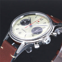 Load image into Gallery viewer, Seagull 1963|38mm Ivory White Panda Dial|Sapphire Crystal|Acrylic Glass|Chronograph