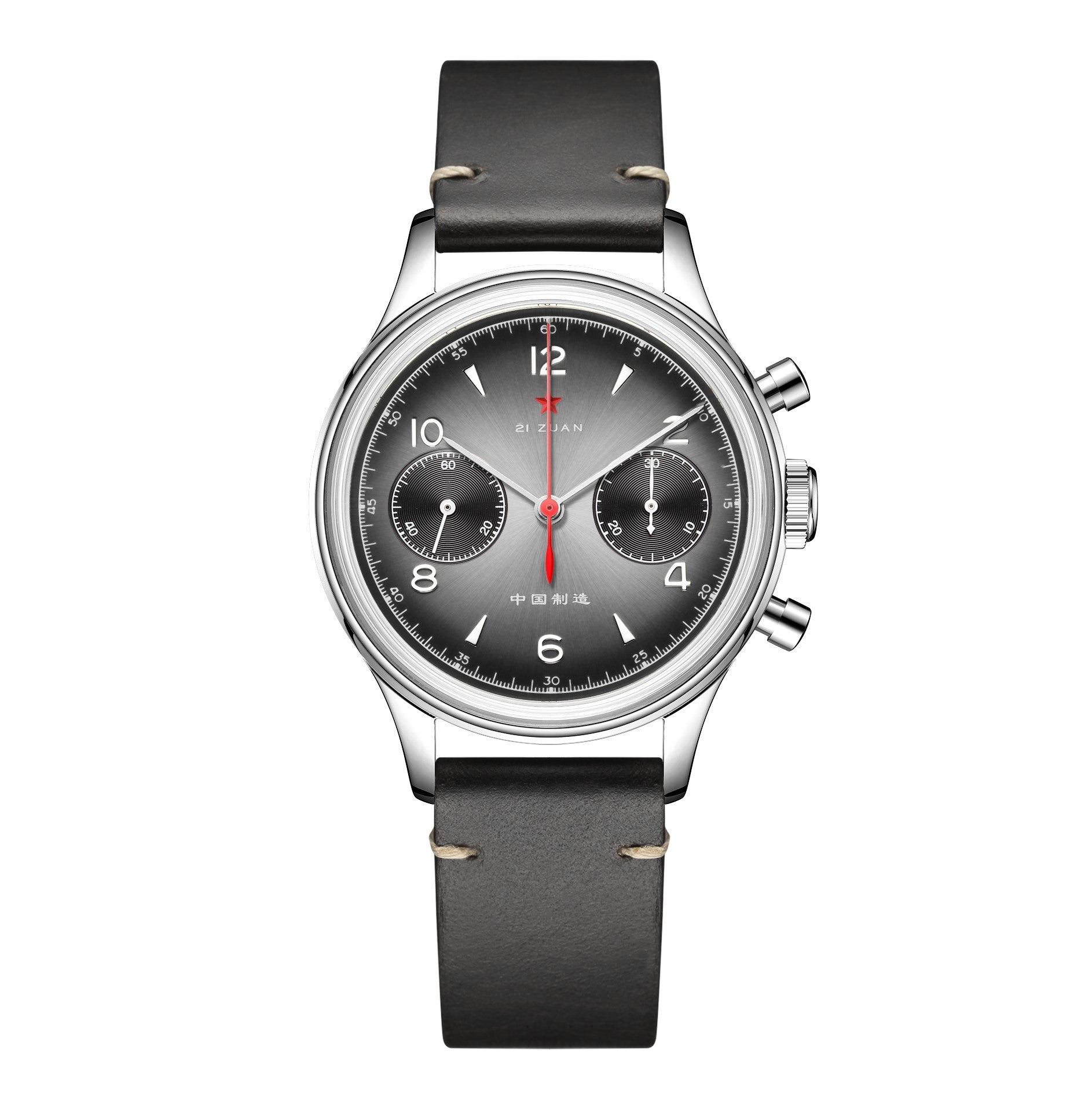 Seagull 1963｜38mm Grey Panda Dial｜Sapphire Crystal｜Acrylic