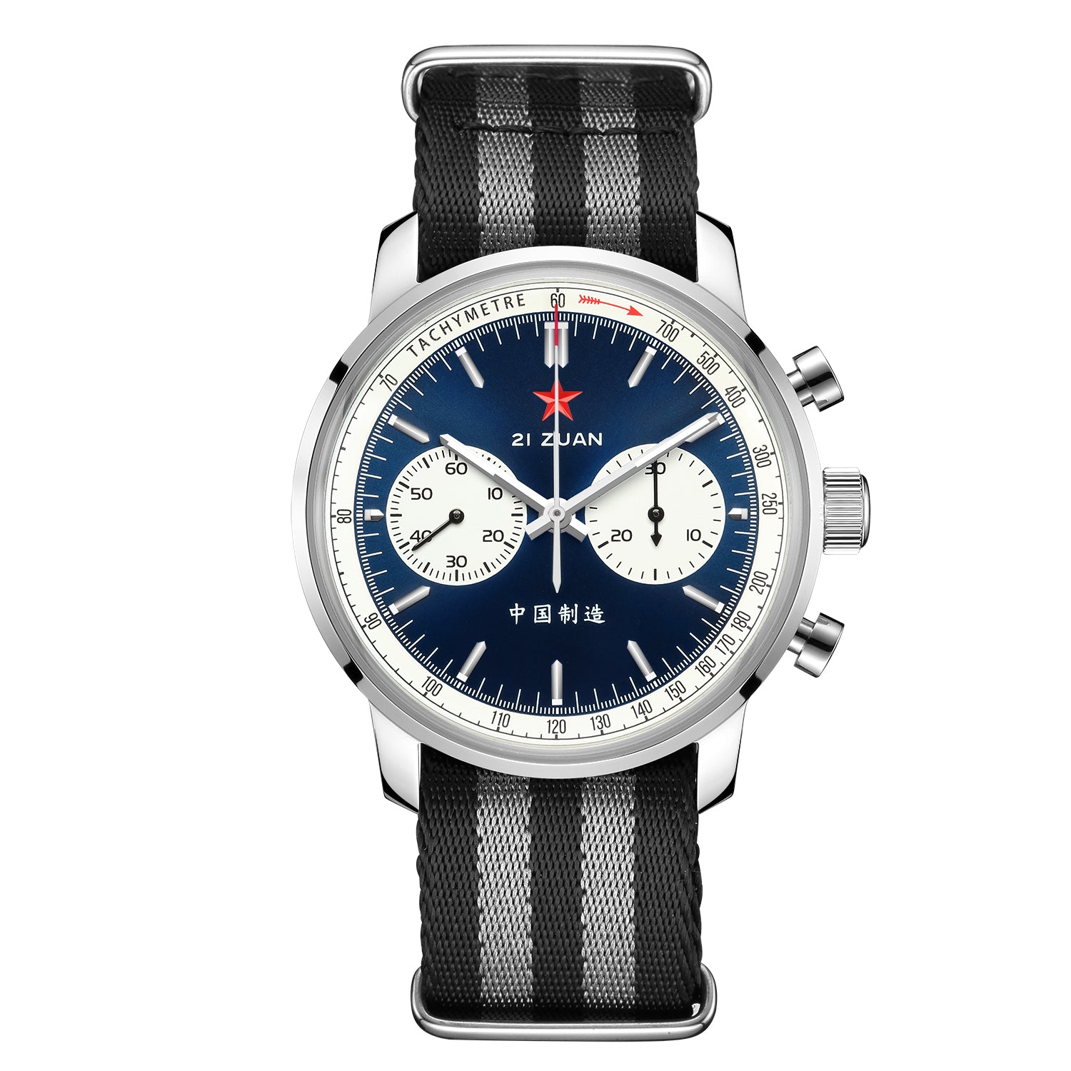 ぱる Seagull 1963 42mm | Blue White Black | Panda Sport Edition