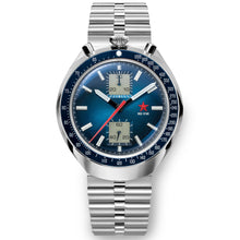 Load image into Gallery viewer, Red Star Bullhead Mechanical Chronograph Watch with Blue Dial Original Seagull 1963 ST1901 Movement
