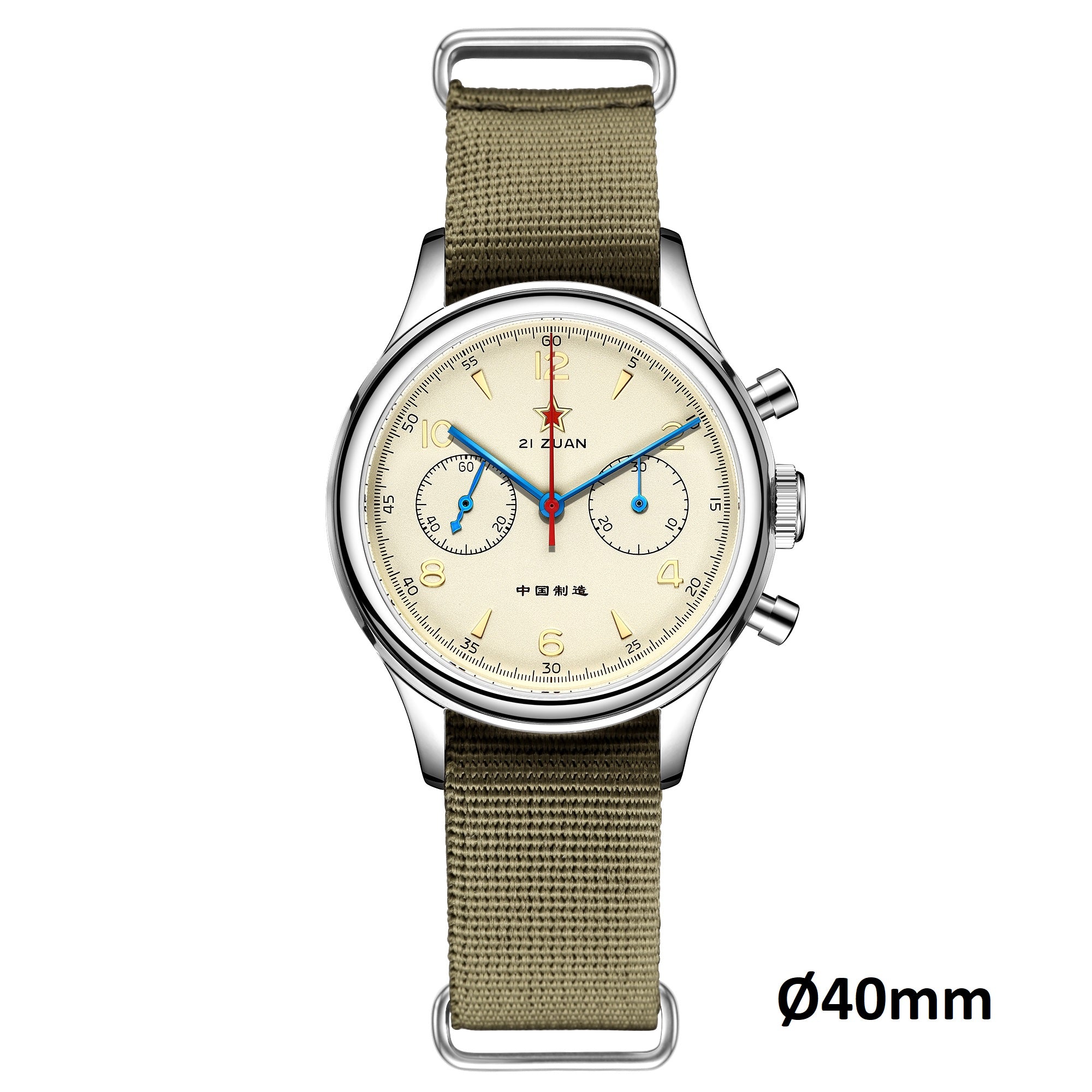 Seagull 1963|40mm|Sapphire Glass|Pilot Chronograph Watch This