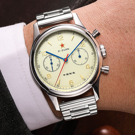 1963 Watch Wrist Mechanical Chronograph Sapphire Glass 21 Zuan Seagull  Movement | WatchCharts