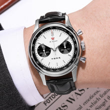 Load image into Gallery viewer, Seagull 1963｜40mm｜White Panda Dial | Luminious Hands｜Sapphire Glass Pilot Chronograph Watch
