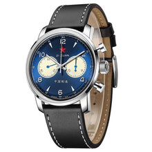 Load image into Gallery viewer, Seagull 1963｜42mm｜Blue Panda Dial｜Hardlex｜Chronograph Watch
