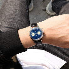 Load image into Gallery viewer, Seagull 1963 38mm｜HKED ED63 Blue Panda Dial｜Sapphire or Acrylic Glass｜Chronograph Watch
