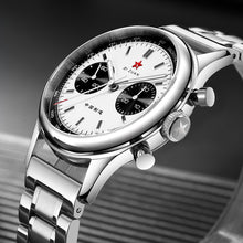 Load image into Gallery viewer, Seagull 1963｜40mm｜White Panda Dial | Luminious Hands｜Sapphire Glass Pilot Chronograph Watch
