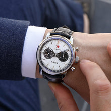 Load image into Gallery viewer, Seagull 1963 42mm Panda Dial Luminious Hand Sapphire Glass Pilot Chronograph Watch
